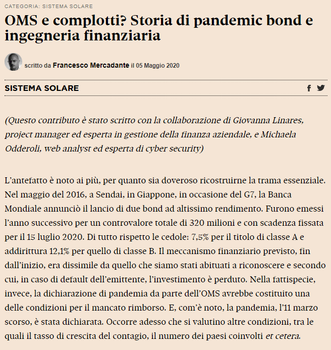 Michaela Odderoli - Articoli per Econopoly
