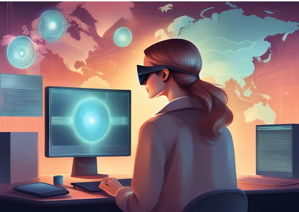 Donna investigatrice OSINT