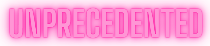 Parola chiave del report AI 2025 di Mary Meeker: UNPRECEDENTED Scritta “Unprecedented” in caratteri rosa neon, evidenziata con alone brillante