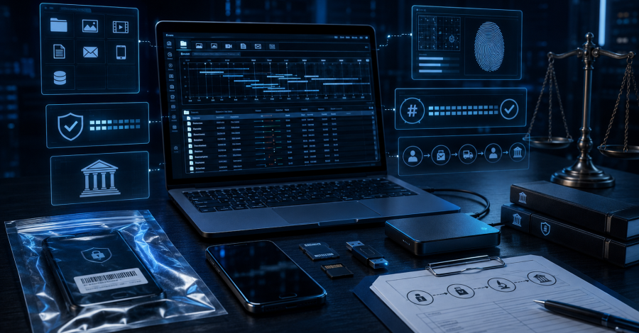 Digital Forensics e Legal Forensics: analisi di evidenze digitali, timeline e chain of custody